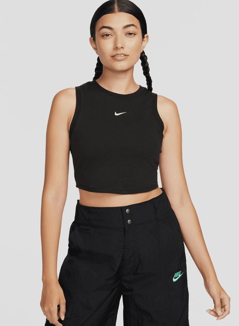 Nike Nsw Essential Ribbed Crop Tank - Image 1